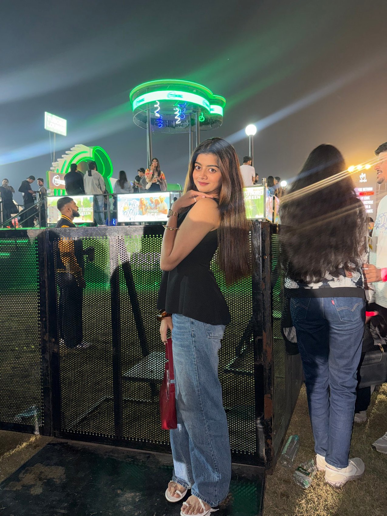 Night event coverage at a live festival ground